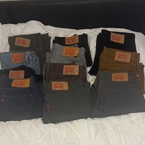 Levi's Men's Jeans - Black, Blue, Gray, Brown